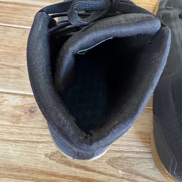 Flux Adapt High-Top Trainer Black Nylon Gum Sole Zero Drop Sneakers Size 8 - Picture 12 of 15